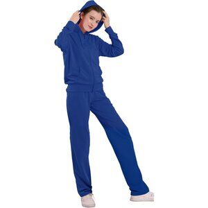 Royal Blue Women's Sweatsuit Set - Stylish Long Sleeve Hoodie & Jogger Pants